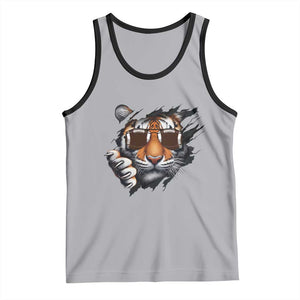 Funny Bengal Tiger Tank Top Football Lover Gift TS12 Athletic Heather Black Print Your Wear