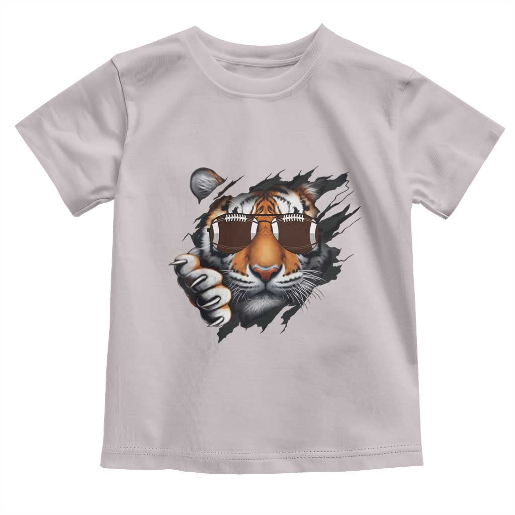 Funny Bengal Tiger Toddler T Shirt Football Lover Gift TS12 Ice Gray Print Your Wear