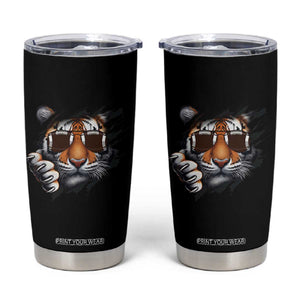 Funny Bengal Tiger Tumbler Cup Football Lover Gift - Print Your Wear