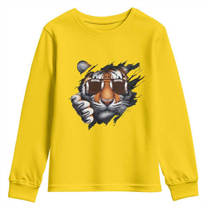 Funny Bengal Tiger Youth Sweatshirt Football Lover Gift TS12 Daisy Print Your Wear