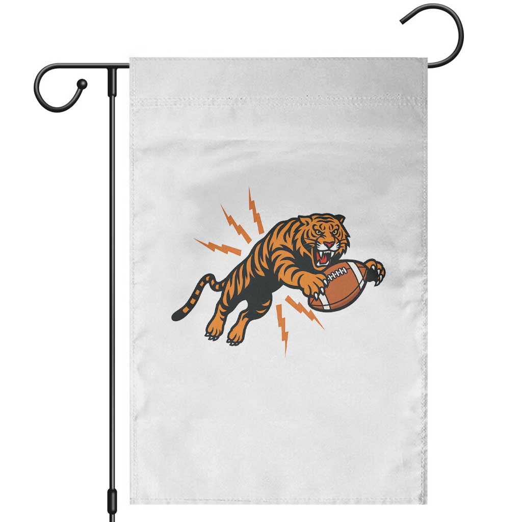 Funny Bengal Tiger Football Garden Flag Game Day Jungle Spirit TS12 White Print Your Wear