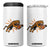Funny Bengal Tiger Football 4 in 1 Can Cooler Tumbler Game Day Jungle Spirit TS12 One Size: 16 oz White Print Your Wear