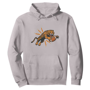 Funny Bengal Tiger Football Hoodie Game Day Jungle Spirit TS12 Ice Gray Print Your Wear
