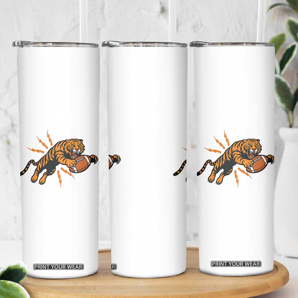 Funny Bengal Tiger Football Skinny Tumbler Game Day Jungle Spirit TS12 Print Your Wear