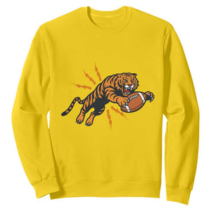 Funny Bengal Tiger Football Sweatshirt Game Day Jungle Spirit - Print Your Wear