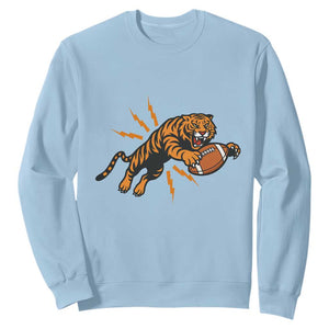 Funny Bengal Tiger Football Sweatshirt Game Day Jungle Spirit - Print Your Wear