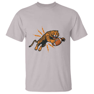 Funny Bengal Tiger Football T Shirt Game Day Jungle Spirit TS12 Ice Gray Print Your Wear
