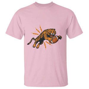 Funny Bengal Tiger Football T Shirt Game Day Jungle Spirit TS12 Light Pink Print Your Wear