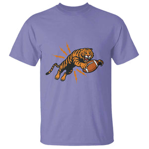 Funny Bengal Tiger Football T Shirt Game Day Jungle Spirit TS12 Violet Print Your Wear