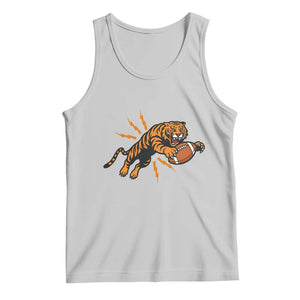 Funny Bengal Tiger Football Tank Top Game Day Jungle Spirit TS12 Ash Print Your Wear