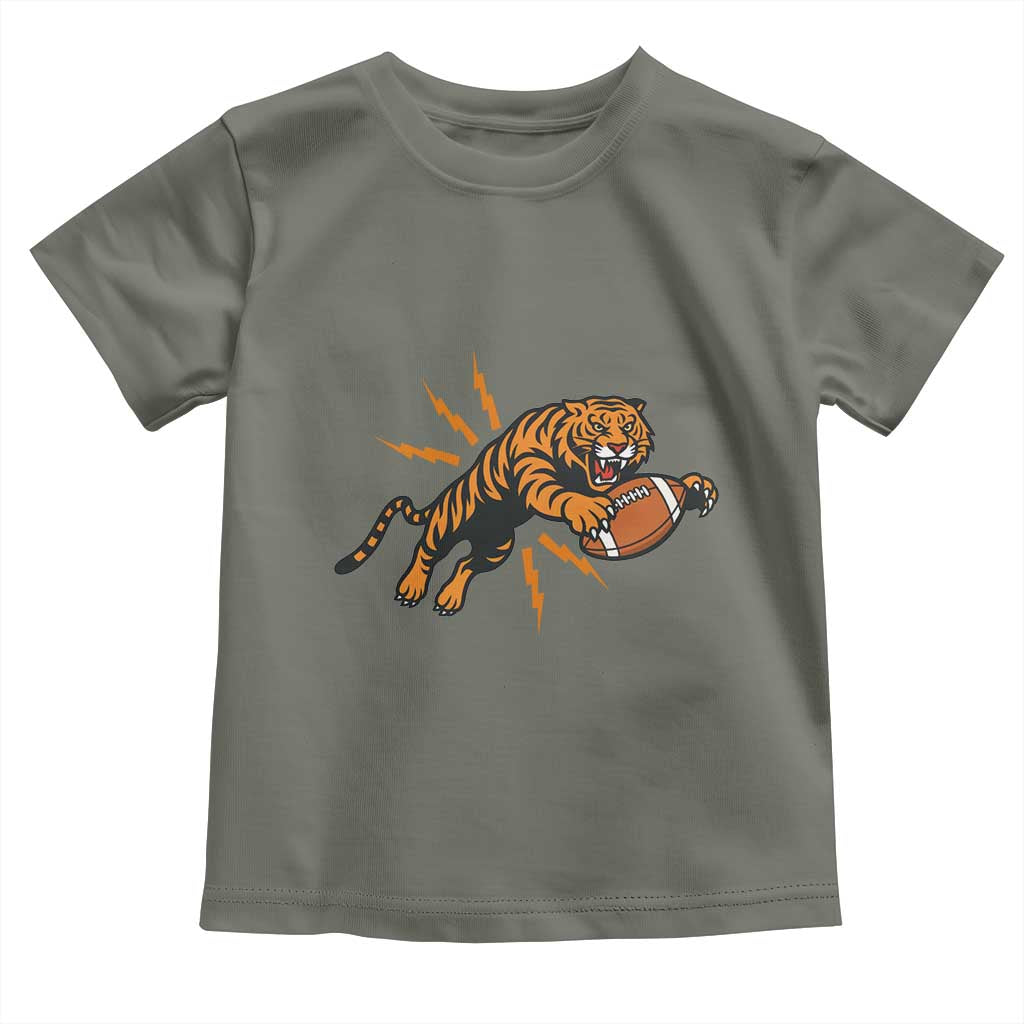 Funny BTFF Game Day Jungle Spirit Toddler T Shirt TS12 Military Green Print Your Wear