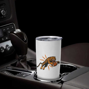 Funny Bengal Tiger Football Tumbler Cup Game Day Jungle Spirit - Print Your Wear