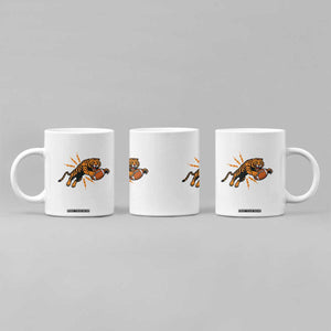 Funny Bengal Tiger Football Coffee Mug Game Day Jungle Spirit TS12 Print Your Wear