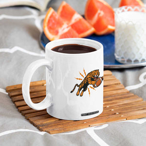 Funny Bengal Tiger Football Coffee Mug Game Day Jungle Spirit TS12 Print Your Wear