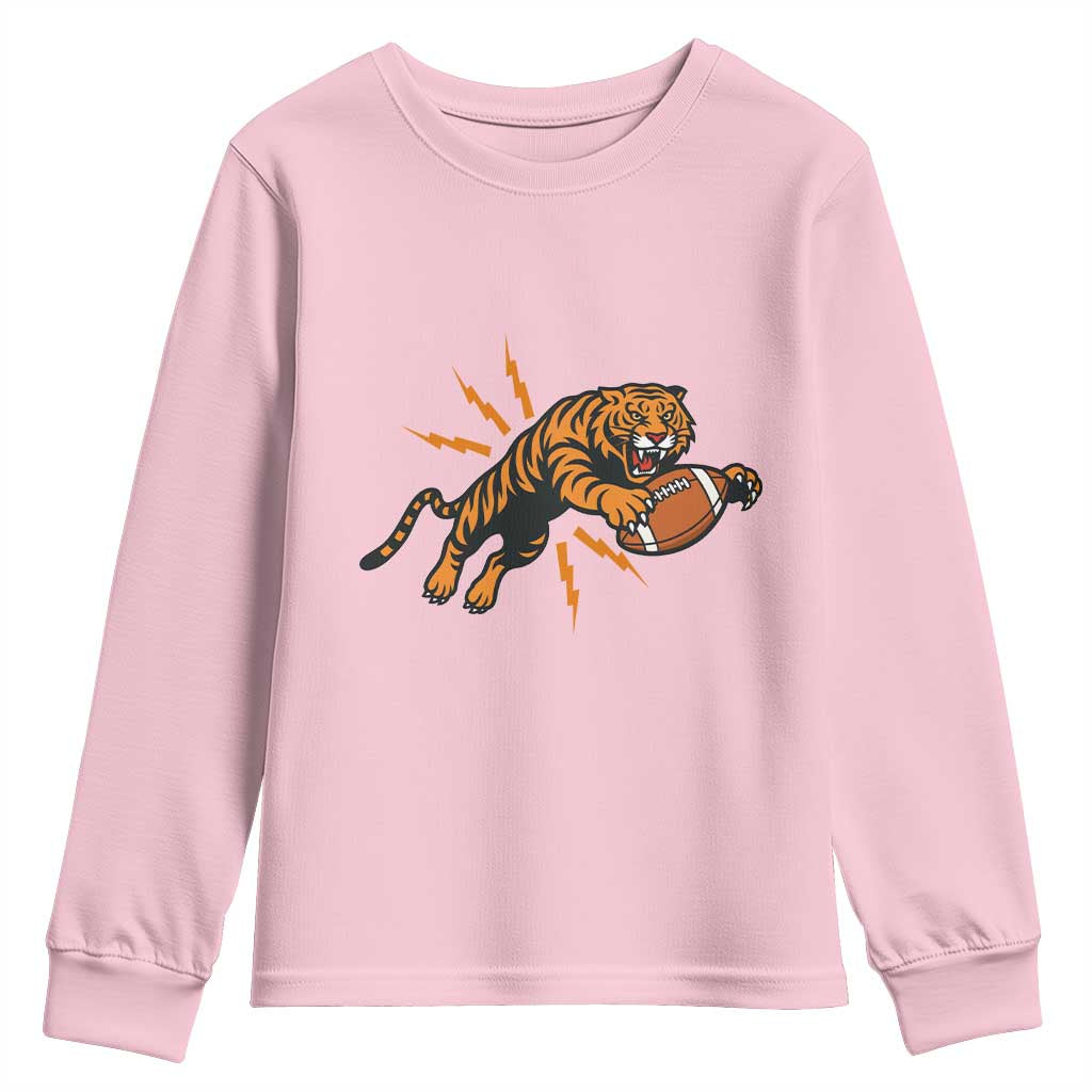 Funny BTFF Game Day Jungle Spirit Youth Sweatshirt TS12 Light Pink Print Your Wear