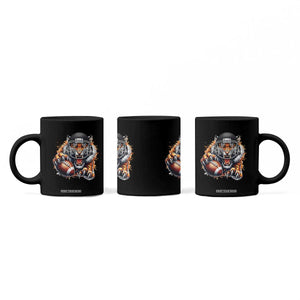 Funny Bengal Tiger With Helmet Coffee Mug Football Lover Gift TS12 Print Your Wear