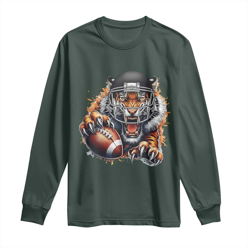 Funny OHBF Football Lover Gift Long Sleeve Shirt TS12 Dark Forest Green Print Your Wear