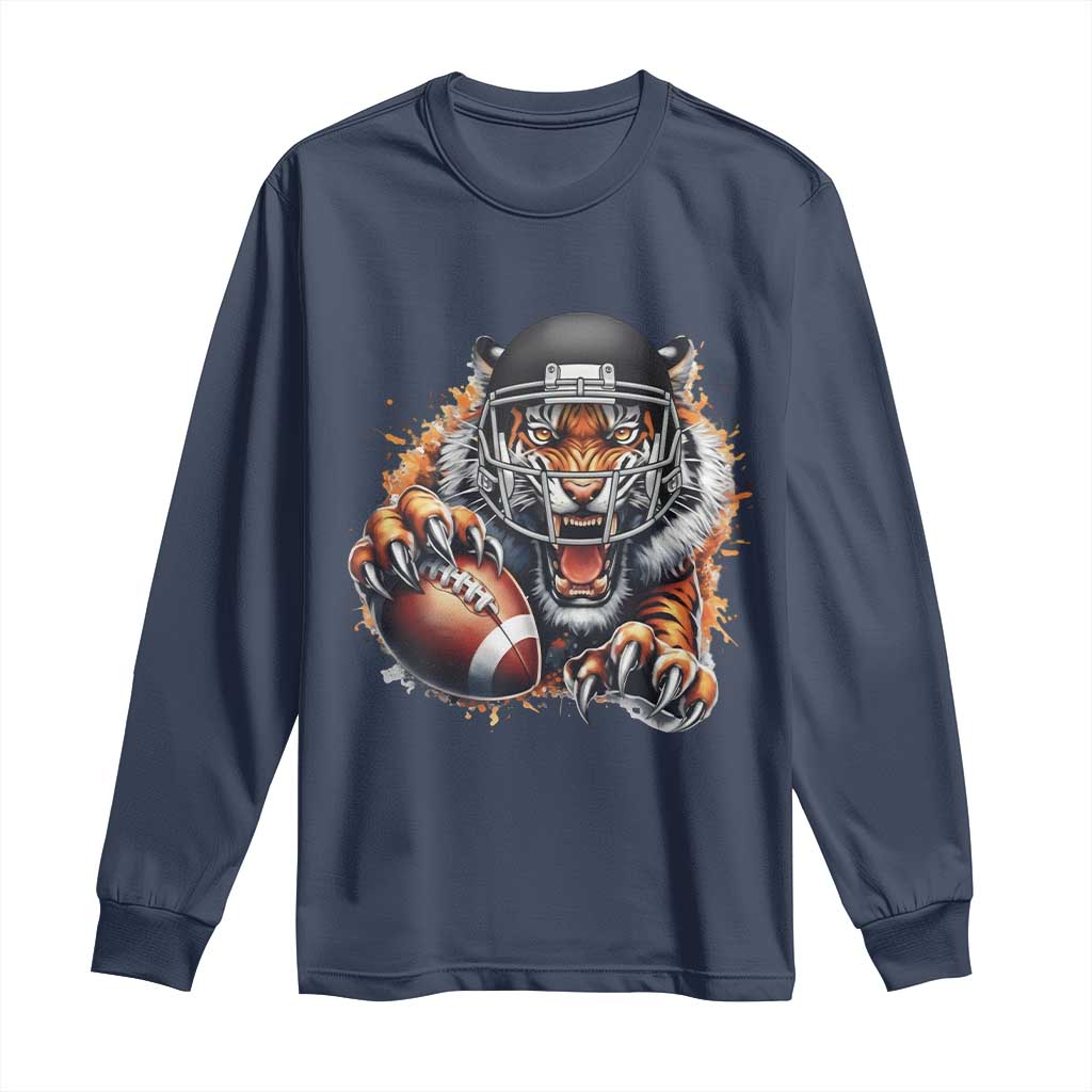 Funny OHBF Football Lover Gift Long Sleeve Shirt TS12 Navy Print Your Wear