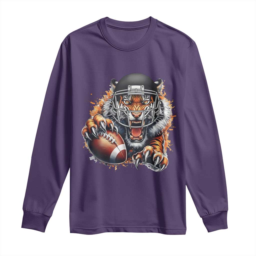 Funny OHBF Football Lover Gift Long Sleeve Shirt TS12 Purple Print Your Wear