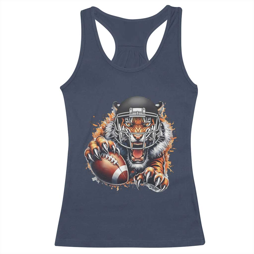 Funny OHBF Football Lover Gift Racerback Tank Top TS12 Navy Print Your Wear