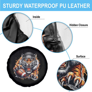 Funny Bengal Tiger With Helmet Spare Tire Cover Football Lover Gift TS12 Print Your Wear