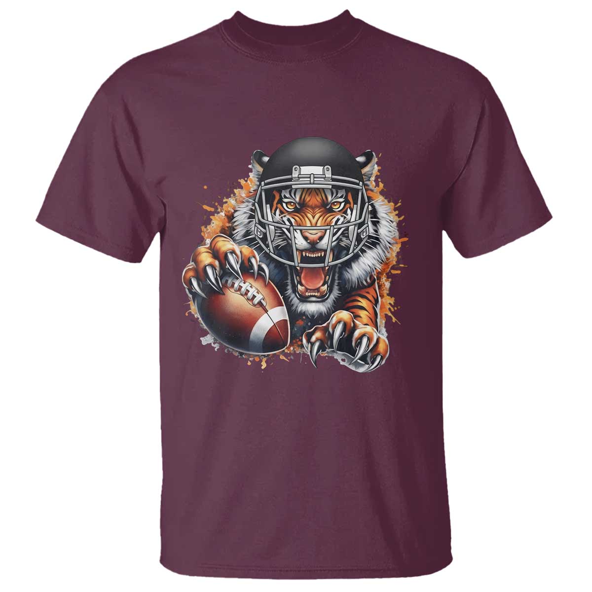 Funny OHBF Football Lover Gift T Shirt TS12 Maroon Print Your Wear