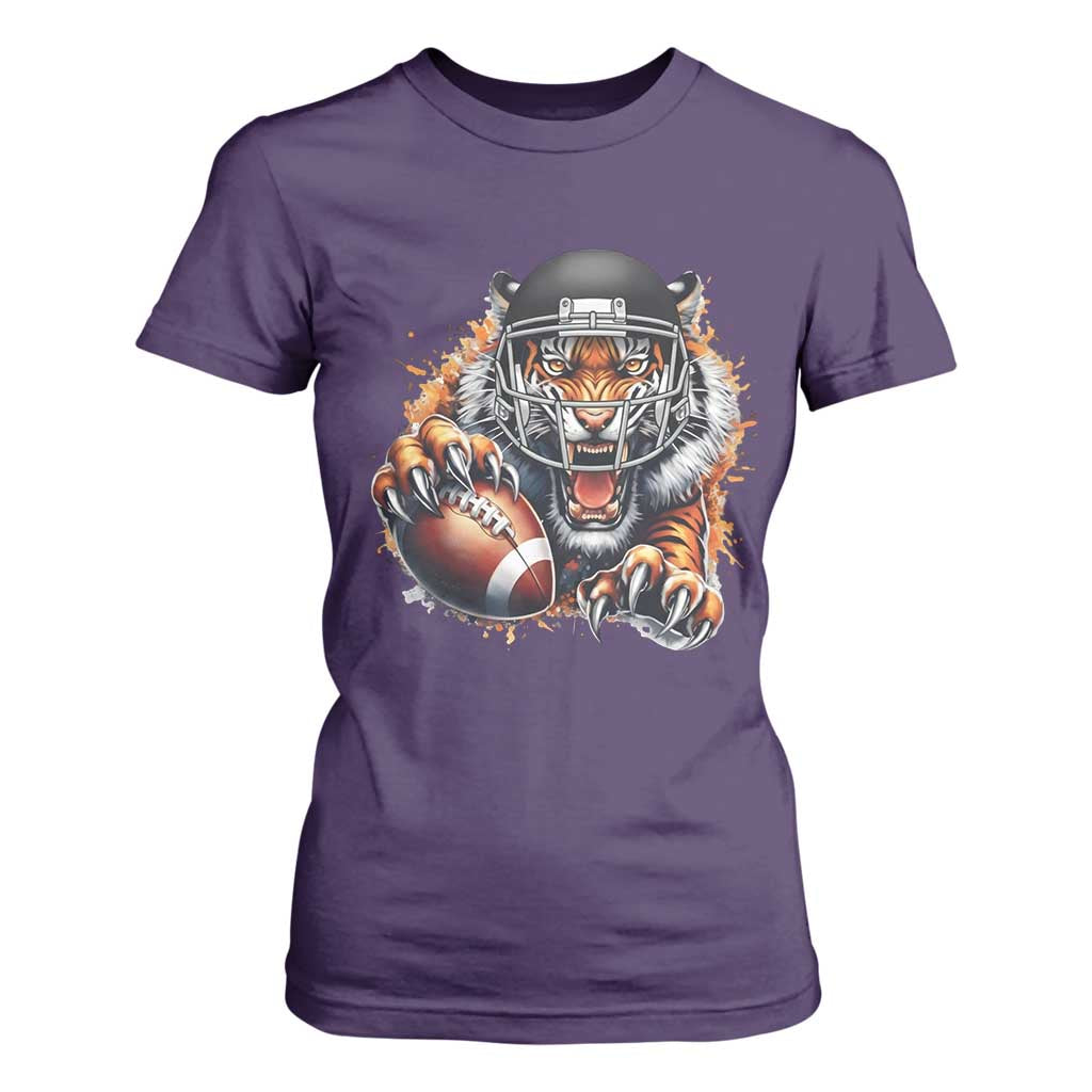 Funny OHBF Football Lover Gift T Shirt For Women TS12 Purple Print Your Wear
