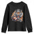 Funny Bengal Tiger With Helmet Youth Sweatshirt Football Lover Gift TS12 Black Print Your Wear