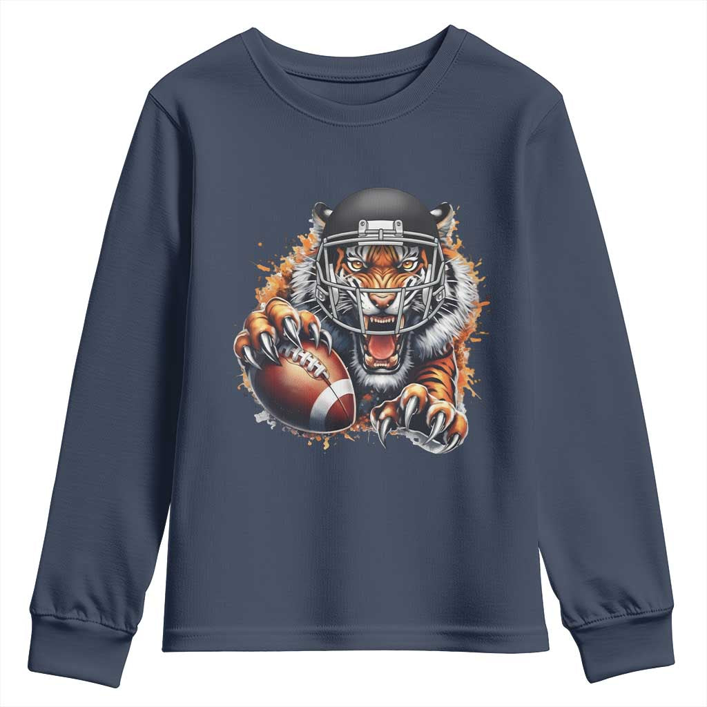 Funny OHBF Football Lover Gift Youth Sweatshirt TS12 Navy Print Your Wear
