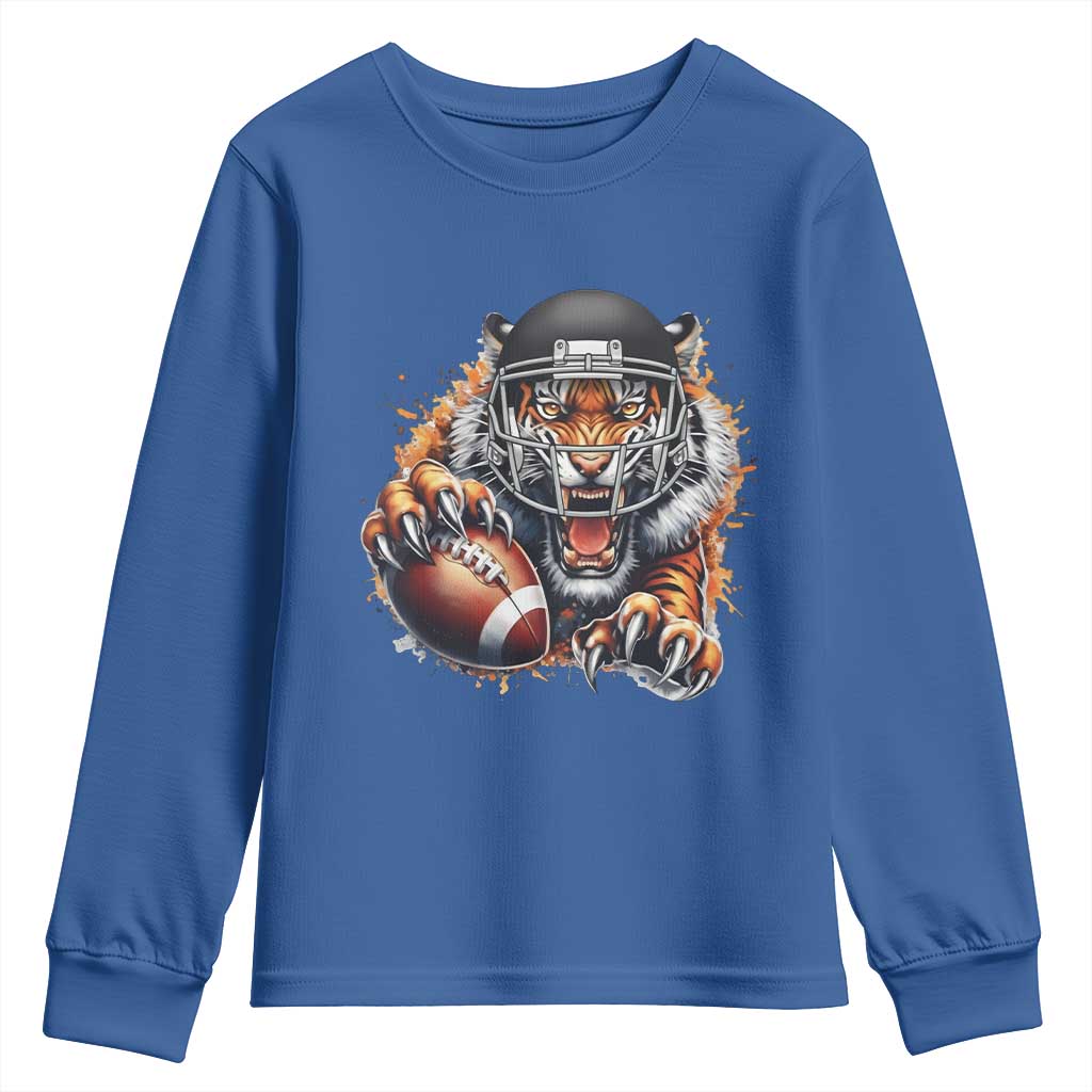Funny OHBF Football Lover Gift Youth Sweatshirt TS12 Royal Blue Print Your Wear