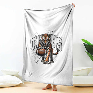 Funny Bengal Tiger Throw Blanket Gift For Football Lover TS12 Print Your Wear