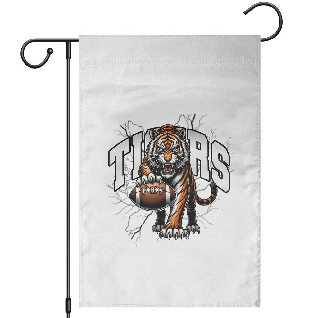 Funny Bengal Tiger Garden Flag Gift For Football Lover TS12 White Print Your Wear