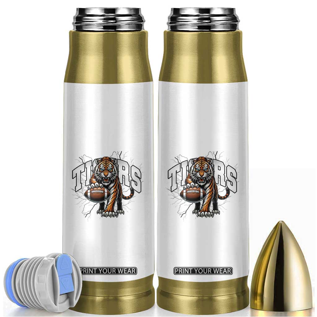 Funny Bengal Tiger Bullet Tumbler Gift For Football Lover TS12 White Print Your Wear