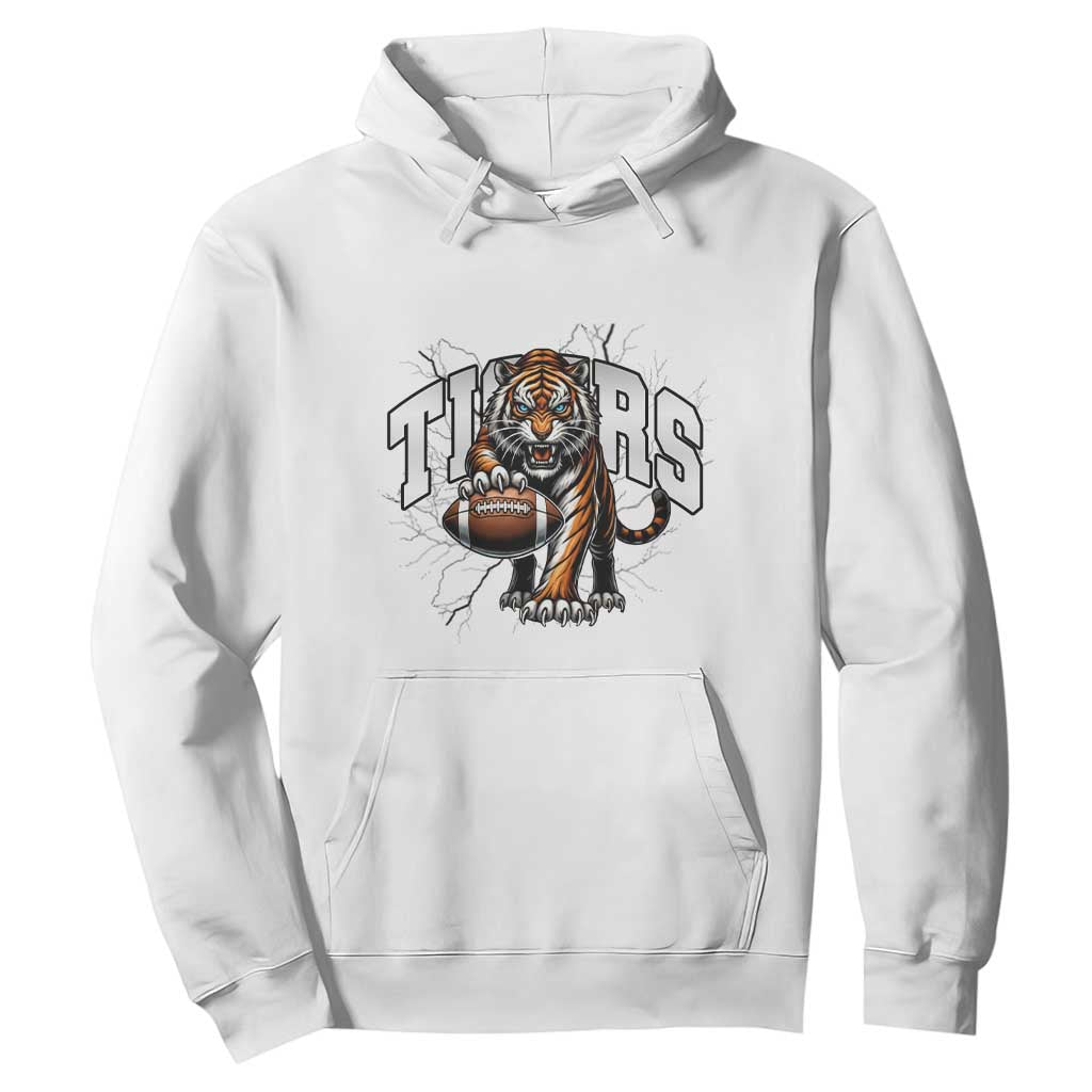 Funny Bengal Tiger Hoodie Gift For Football Lover TS12 White Print Your Wear