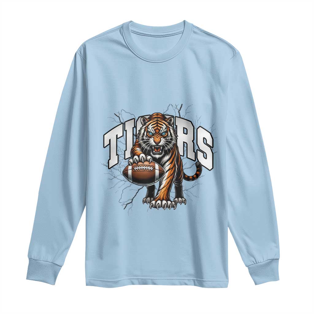 Funny BFT Gift For Football Lover Long Sleeve Shirt TS12 Light Blue Print Your Wear