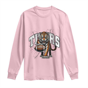 Funny Bengal Tiger Long Sleeve Shirt Gift For Football Lover TS12 Light Pink Print Your Wear