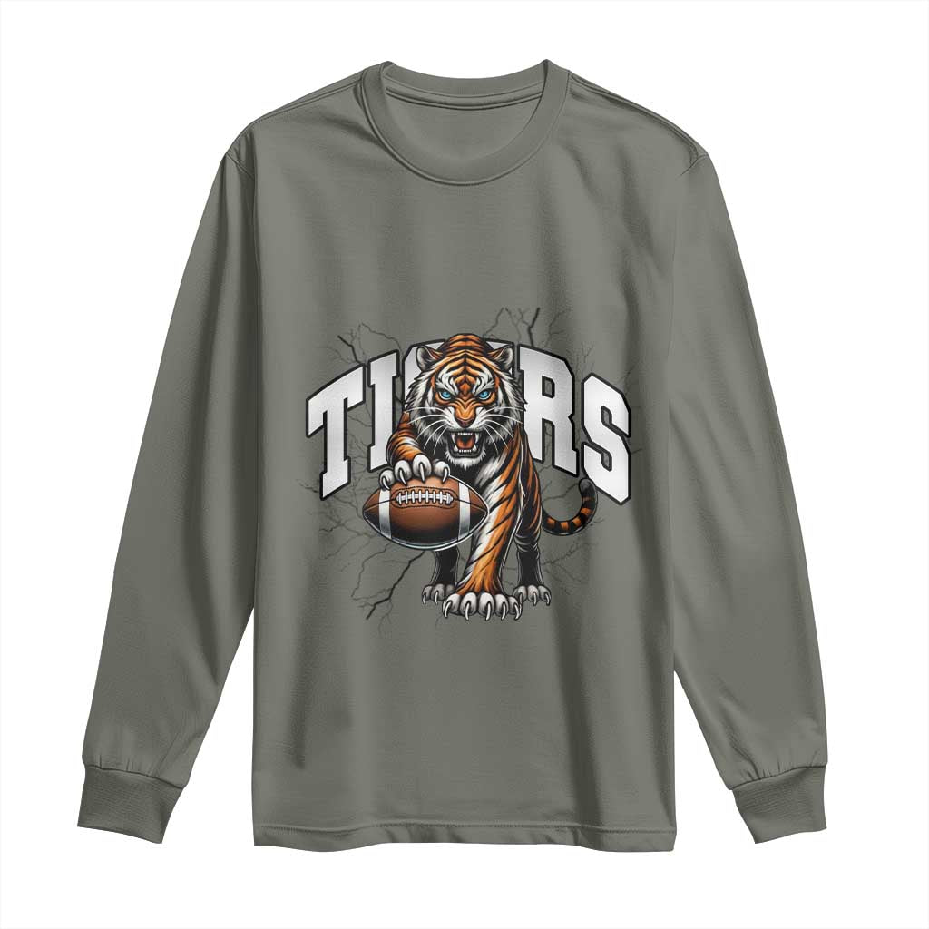 Funny BFT Gift For Football Lover Long Sleeve Shirt TS12 Military Green Print Your Wear