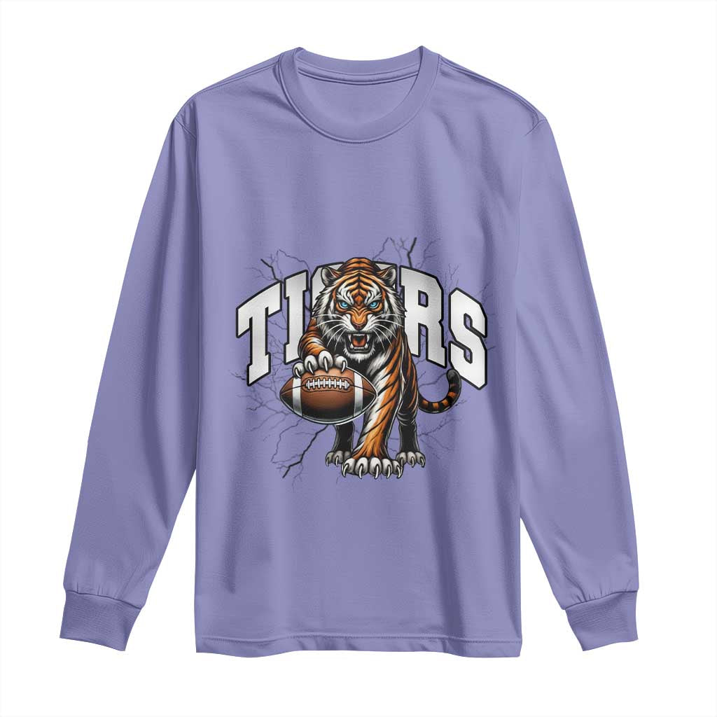 Funny BFT Gift For Football Lover Long Sleeve Shirt TS12 Violet Print Your Wear