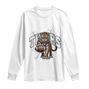 Funny Bengal Tiger Long Sleeve Shirt Gift For Football Lover TS12 White Print Your Wear