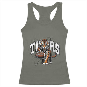 Funny BFT Gift For Football Lover Racerback Tank Top TS12 Military Green Print Your Wear