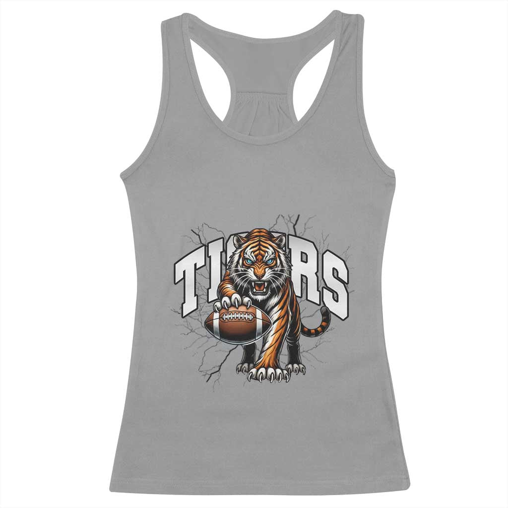 Funny BFT Gift For Football Lover Racerback Tank Top TS12 Sport Gray Print Your Wear