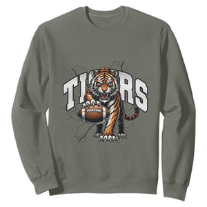 Funny BFT Gift For Football Lover Sweatshirt TS12 Military Green Print Your Wear