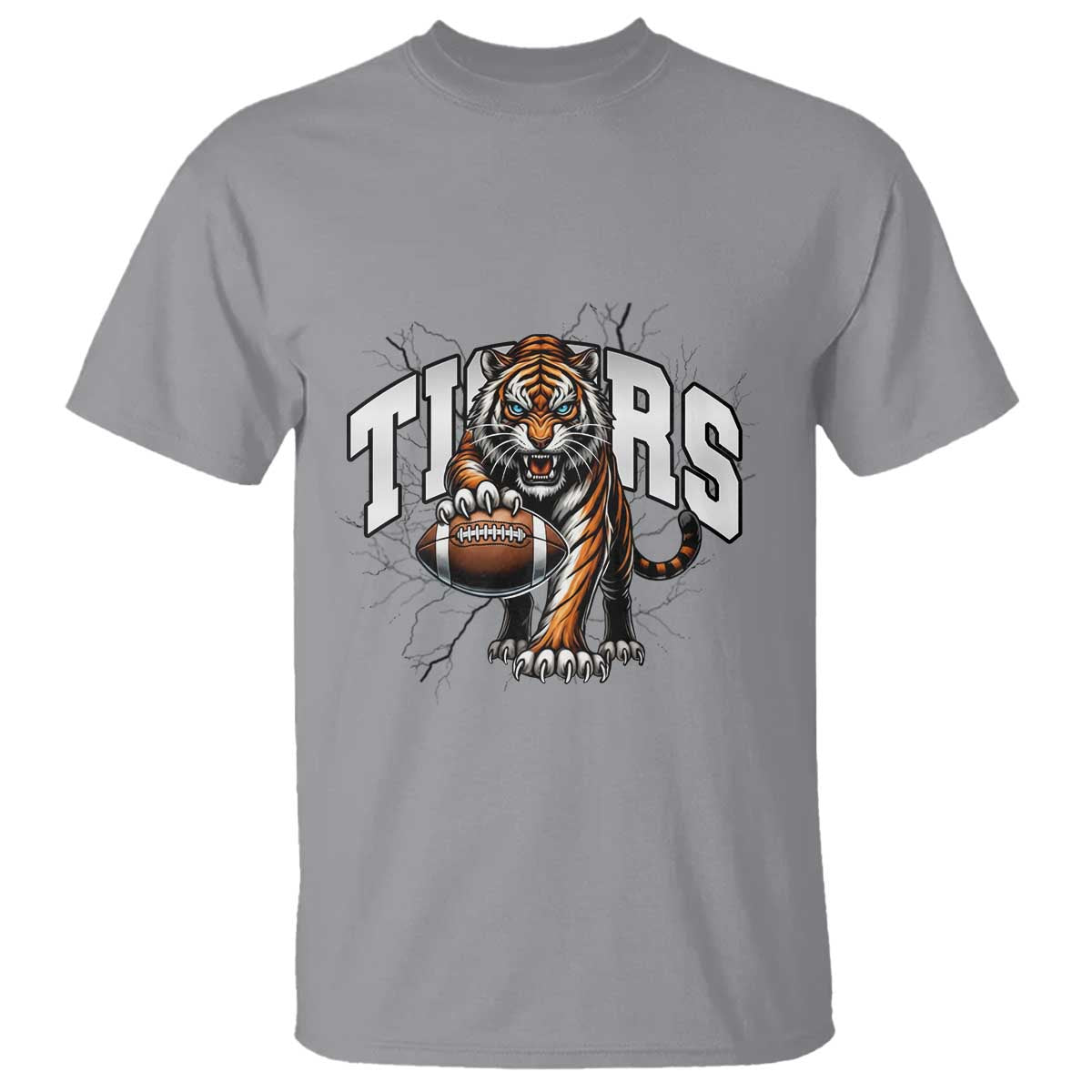 Funny Bengal Tiger T Shirt Gift For Football Lover TS12 Sport Gray Print Your Wear