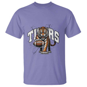 Funny Bengal Tiger T Shirt Gift For Football Lover TS12 Violet Print Your Wear
