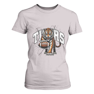 Funny Bengal Tiger T Shirt For Women Gift For Football Lover TS12 Ice Gray Print Your Wear