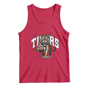 Funny Bengal Tiger Tank Top Gift For Football Lover TS12 Red Print Your Wear