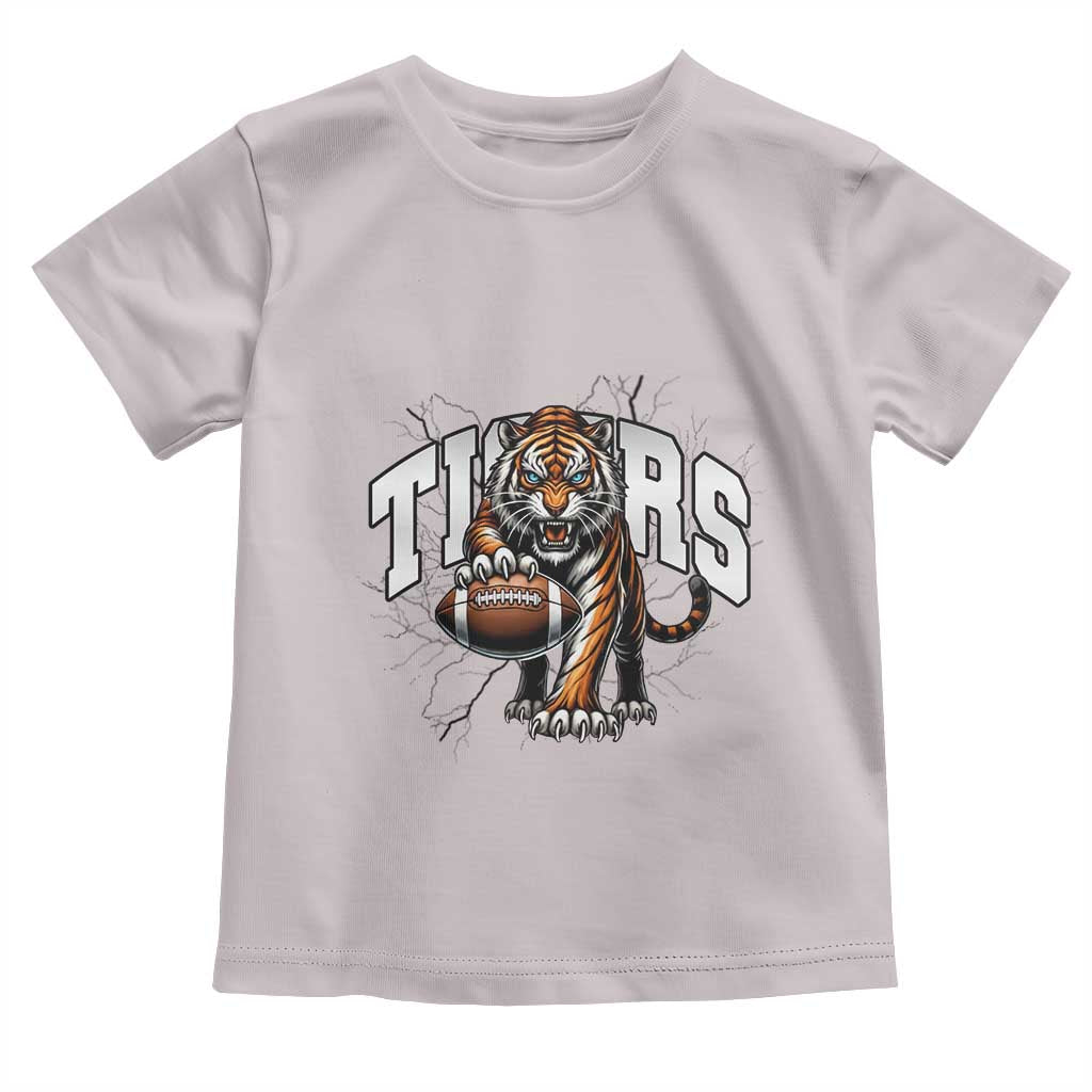 Funny Bengal Tiger Toddler T Shirt Gift For Football Lover TS12 Ice Gray Print Your Wear