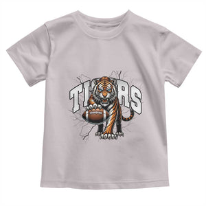 Funny Bengal Tiger Toddler T Shirt Gift For Football Lover TS12 Ice Gray Print Your Wear