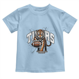 Funny Bengal Tiger Toddler T Shirt Gift For Football Lover TS12 Light Blue Print Your Wear