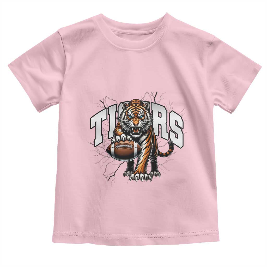 Funny Bengal Tiger Toddler T Shirt Gift For Football Lover TS12 Light Pink Print Your Wear